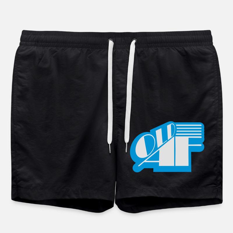 old AF Text Logo - Badeshorts - Schwarz