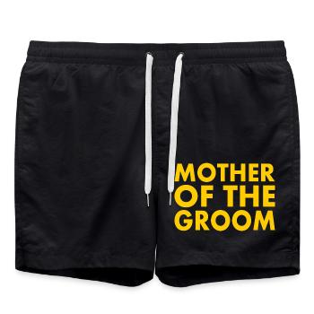 Mother of the groom - Badeshorts - Schwarz - Vorne - AI Model Male 185 light (185cm)