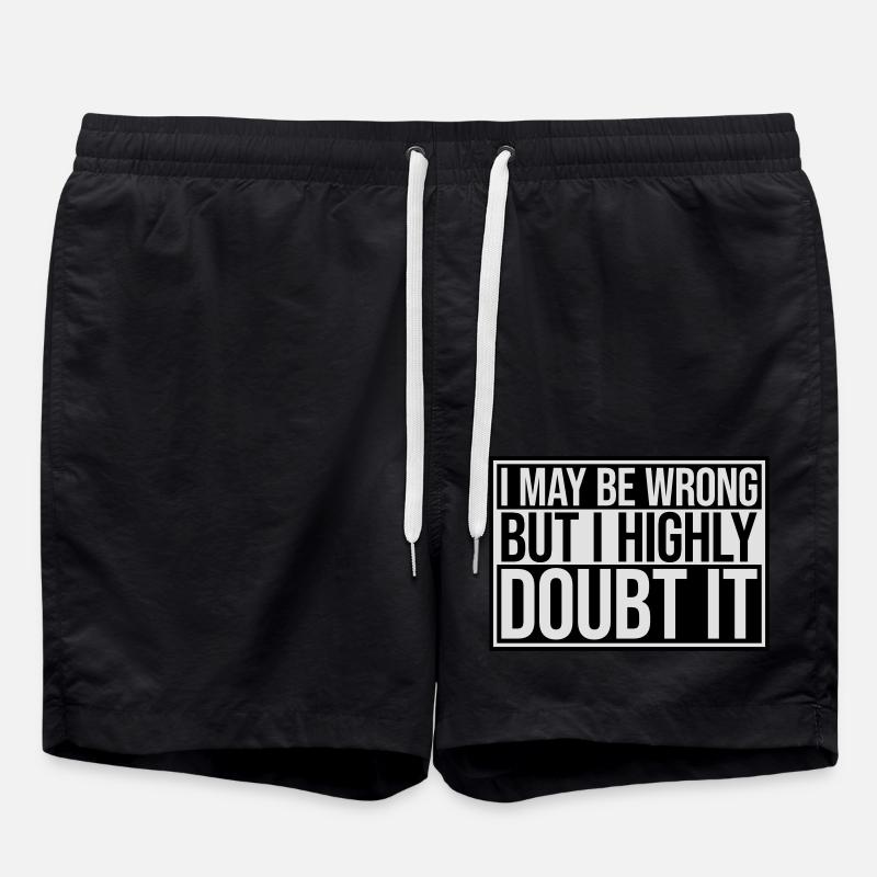 Je peux me tromper - Short de bain - noir