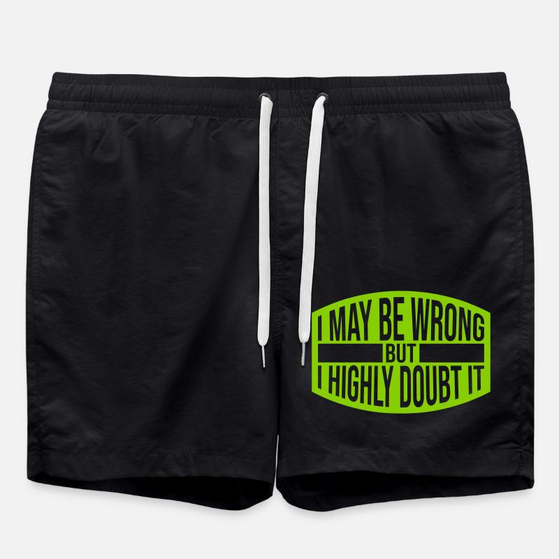 I may be wrong - Swim Trunks - black