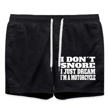 Motorcycle Motorcross Moped Gift Motorcyclist - Swim Trunks - black - Front - AI Model Male 185 light (185cm)