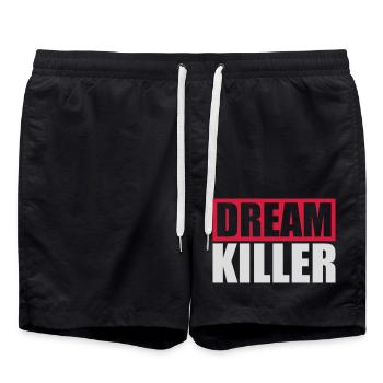 dream killer Pessimisten Zitat - Badeshorts - Schwarz - Vorne - AI Model Male 185 light (185cm)