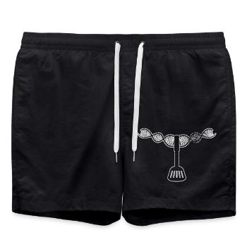 Cooking Gift Hobby Chef Baker Chef Funny - Swim Trunks - black - Front - AI Model Male 185 light (185cm)