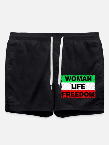 Woman, Life, Freedom | For the women in Iran - Badeshorts - Schwarz