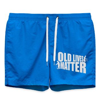 old lives matter quote - Swim Trunks - cobalt blue - Front