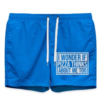 pizza thinks about me - Badeshorts - Cobalt blue - Vorne