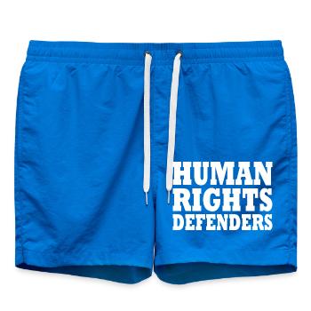 Human rights defenders - Short de bain - cobalt blue - Devant