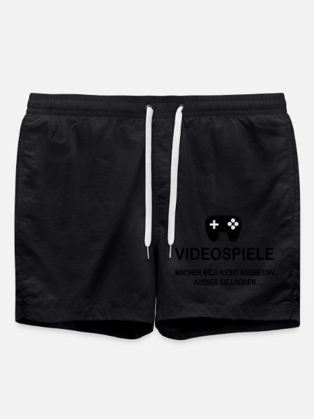 Videospiele - Badeshorts - Schwarz