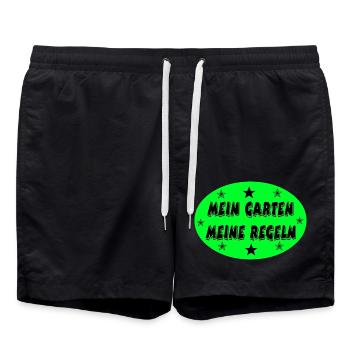 Garten - Badeshorts - Schwarz - Vorne - AI Model Male 185 light (185cm)