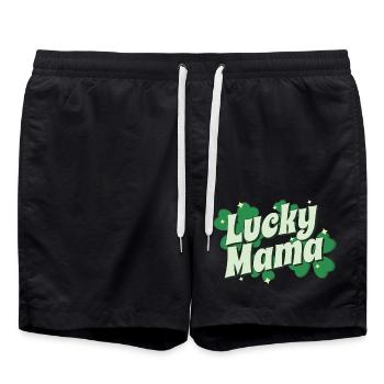 St. Patrick’s Day Gift Shamrock Irish Women - Swim Trunks - black - Front - AI Model Male 185 light (185cm)