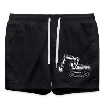 Bagger - Badeshorts - Schwarz - Vorne - AI Model Male 185 light (185cm)