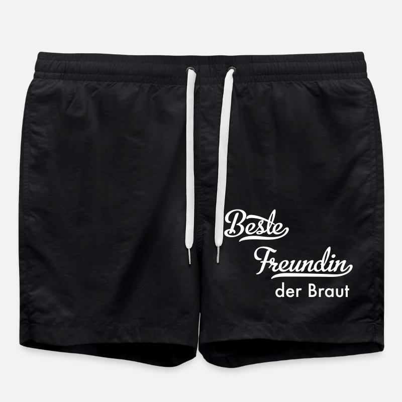 Beste Freundin der Braut - Badeshorts - Schwarz