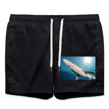 Azores Shark - Swim Trunks - black - Front - AI Model Male 185 light (185cm)