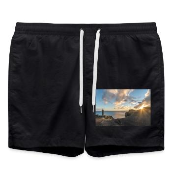 Phare des Açores - Short de bain - noir - Devant - AI Model Male 185 light (185cm)