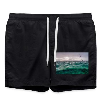 Waterdrop - Short de bain - noir - Devant - AI Model Male 185 light (185cm)