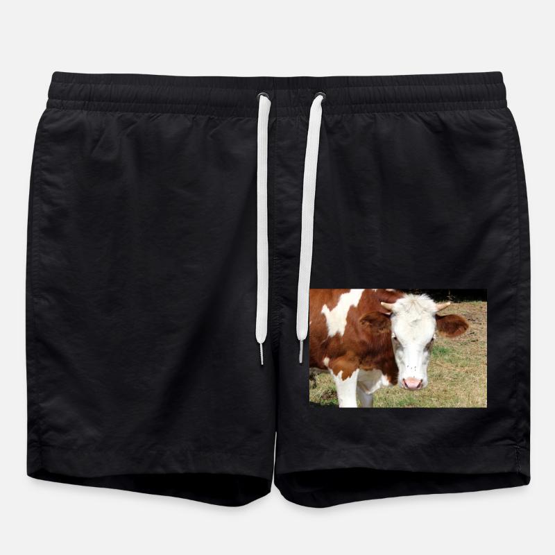 Affiche de vache - Short de bain - noir