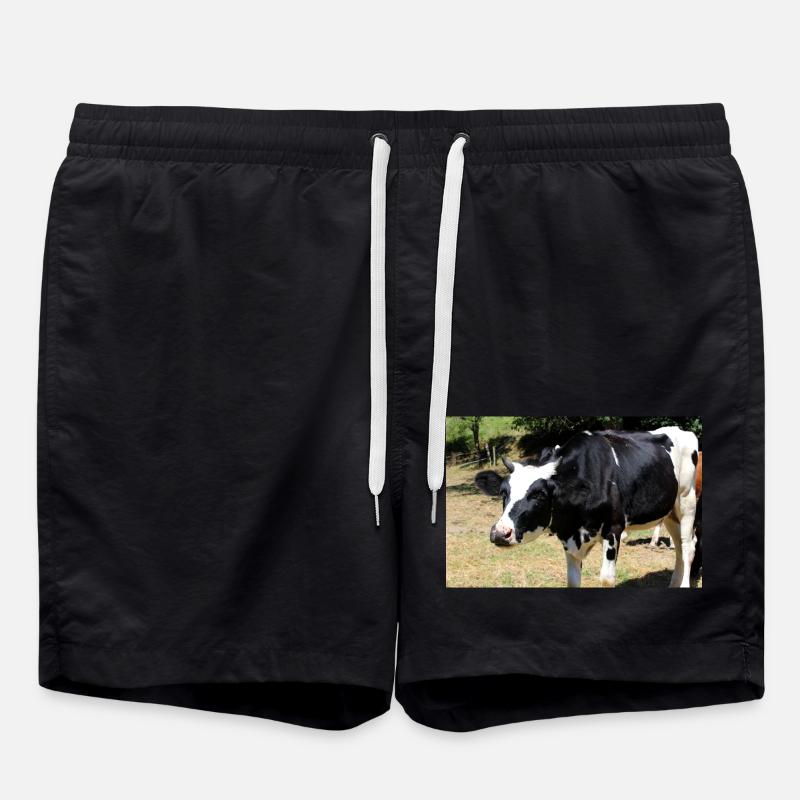 Affiche de vache - Short de bain - noir