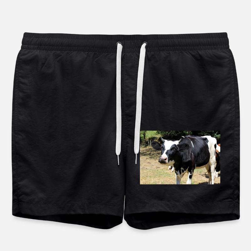 Affiche de vache - Short de bain - noir