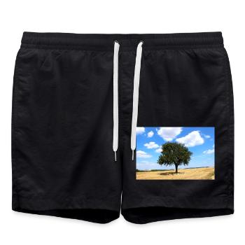 Tree, Environment, Nature - Swim Trunks - black - Front - AI Model Male 185 light (185cm)