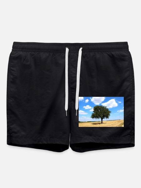 Tree, Environment, Nature - Swim Trunks - black