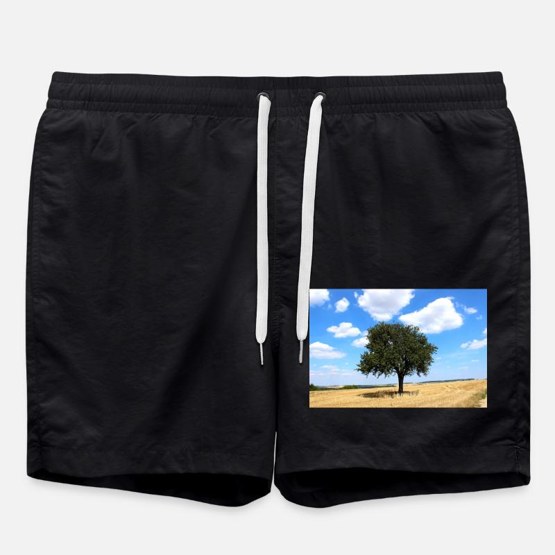 Tree, Environment, Nature - Swim Trunks - black