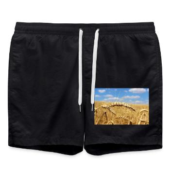 Agriculture, Champ De Maïs, Paysage - Short de bain - noir - Devant - AI Model Male 185 light (185cm)
