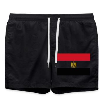 Egypt (flag) - Swim Trunks - black - Front - AI Model Male 185 light (185cm)