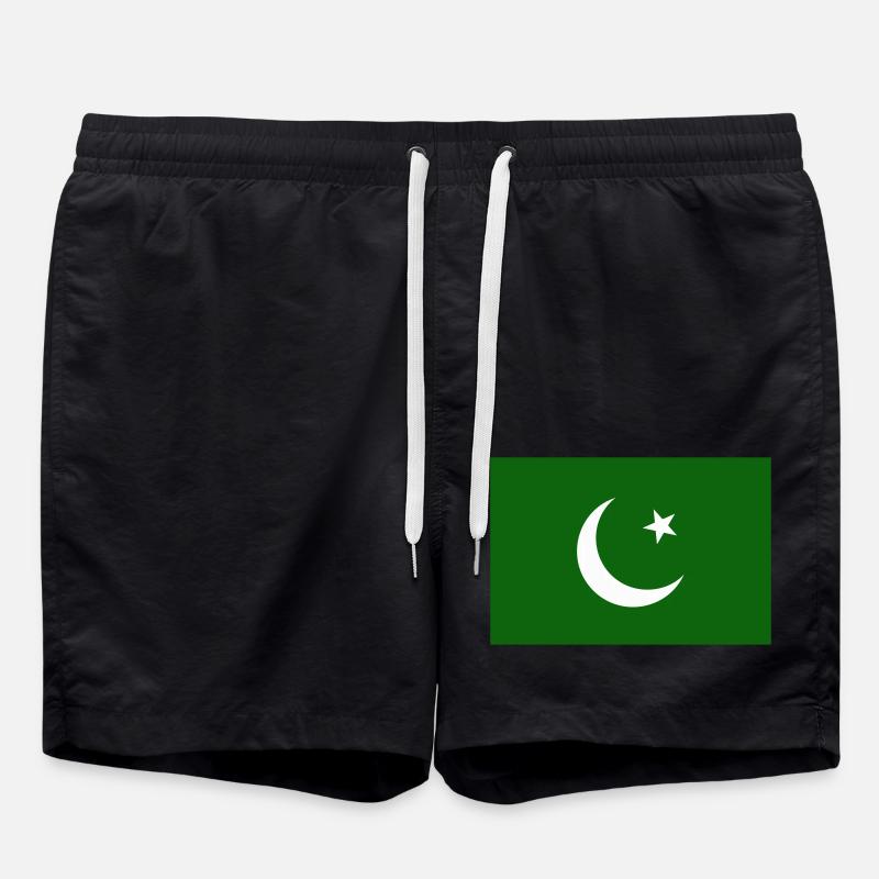 Pakistan flag / Drapeau Pakistan - Short de bain - noir