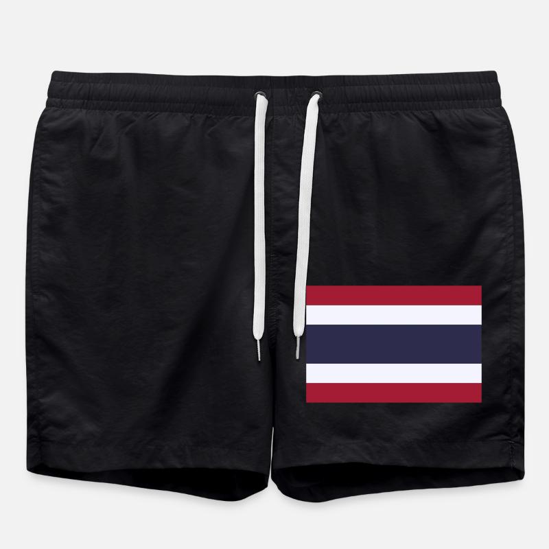 Thailand flag / Drapeau Thaïlande - Short de bain - noir