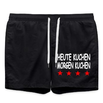 Gâteau - Short de bain - noir - Devant - AI Model Male 185 light (185cm)