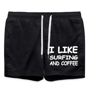 Surf - Short de bain - noir - Devant - AI Model Male 185 light (185cm)