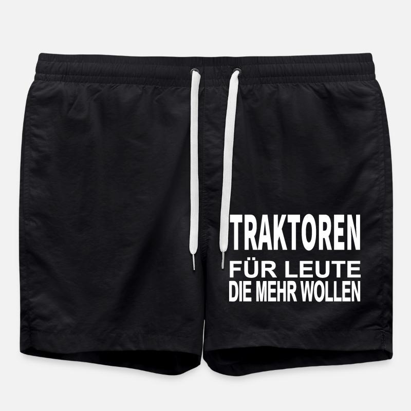 Traktor - Badeshorts - Schwarz
