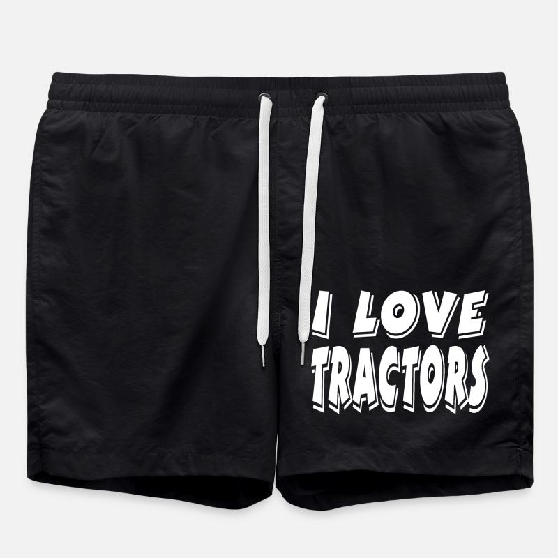 Tracteur - Short de bain - noir