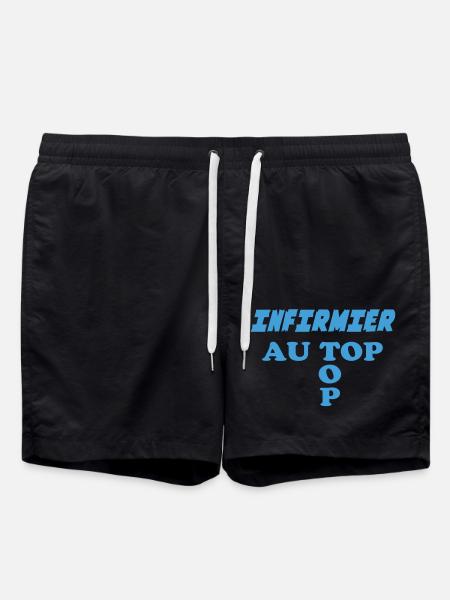 INFIRMIER au top - Short de bain - noir