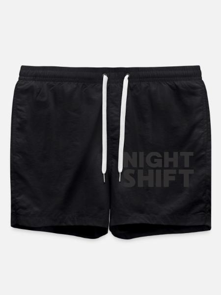 NIGHT SHIFT - Swim Trunks - black