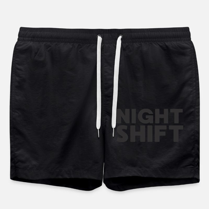 NIGHT SHIFT - Swim Trunks - black
