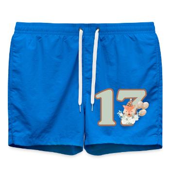 17. Geburtstag Fuchs Blumen - Badeshorts - Cobalt blue - Vorne
