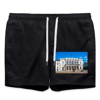 Bourse at Gustaf Adolfs torg Sweden Göteborg - Short de bain - noir - Devant - AI Model Male 185 light (185cm)