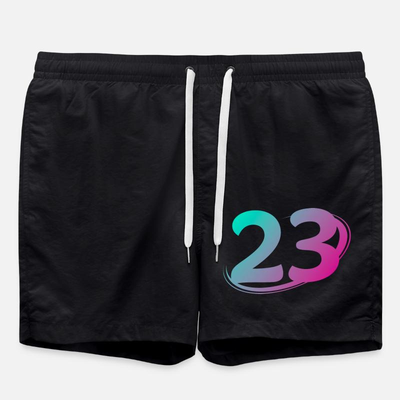 Nummer 23 mehrfarbig - Badeshorts - Schwarz