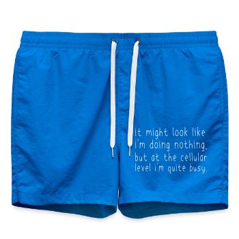 It Might Look That I'm Doing Nothing - Swim Trunks - cobalt blue - Front