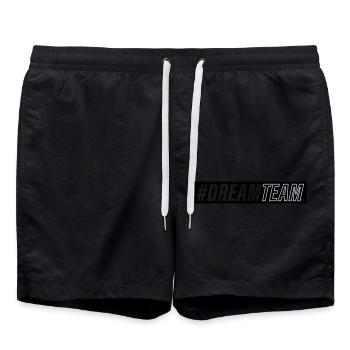 dream team - Badeshorts - Schwarz - Vorne - AI Model Male 185 light (185cm)