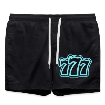 777 - Short de bain - noir - Devant - AI Model Male 185 light (185cm)