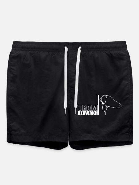 TEAM Azawakh Profil Hunde Hund Windhund Wilsigns - Badeshorts - Schwarz