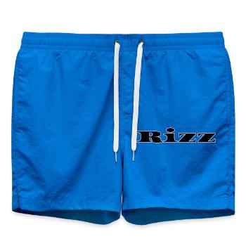 Modernes Rizz Black Design - Badeshorts - Cobalt blue - Vorne