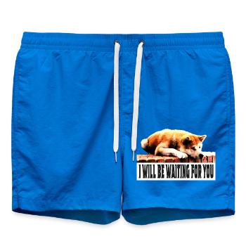 I will be waiting for you - Swim Trunks - cobalt blue - Front