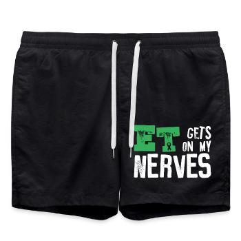 ET Awareness Essential Tremors - Swim Trunks - black - Front - AI Model Male 185 light (185cm)