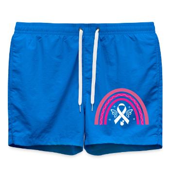 Octobre Rose Ruban Rose Contre Cancer Du Sein - Short de bain - cobalt blue - Devant