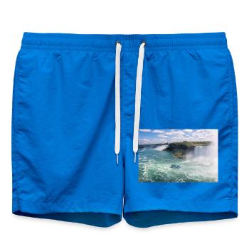 Panorama de la ville de Niagara et des chutes du Niagara - Short de bain - cobalt blue - Devant