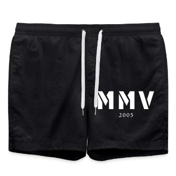 Römische Zahl Geburtsjahr Made in 2005 - Badeshorts - Schwarz - Vorne - AI Model Male 185 light (185cm)