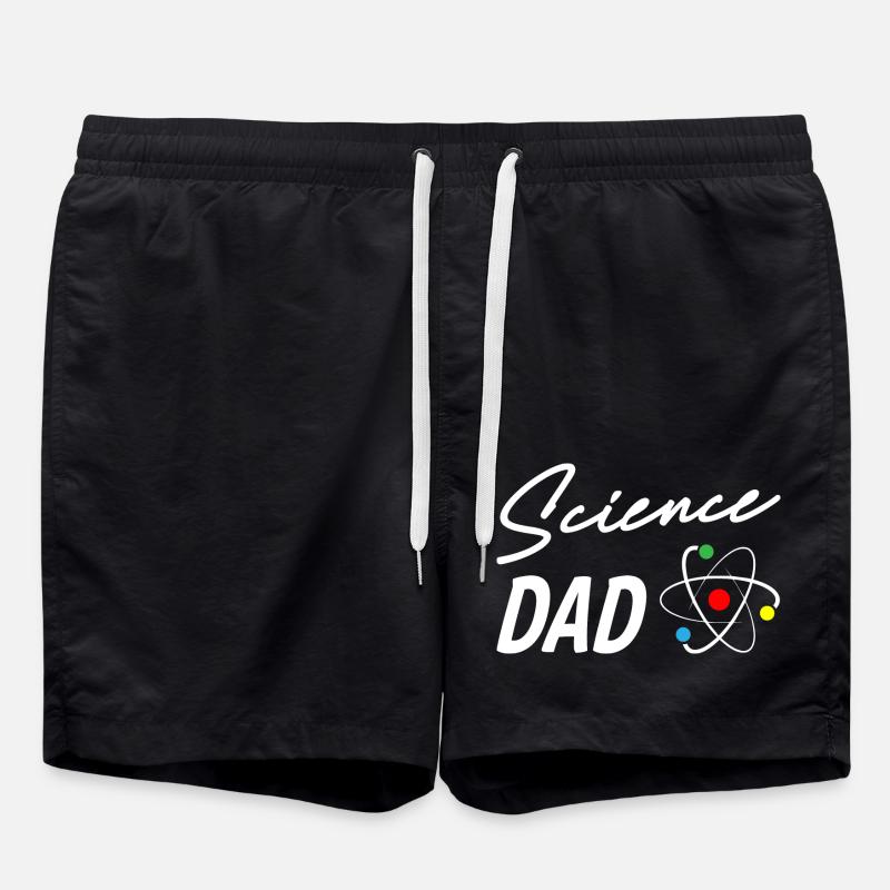 Science Dad - Badeshorts - Schwarz